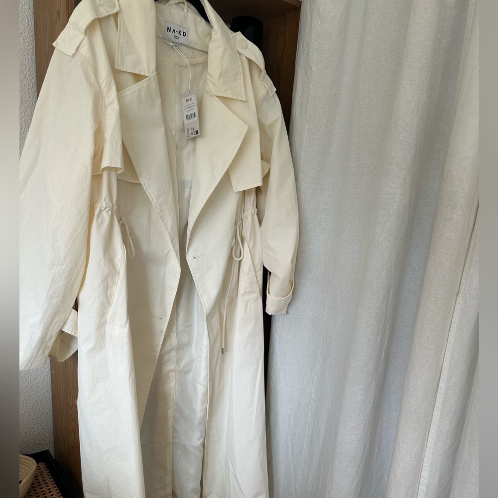 🔖 NWT NA-KD Oversized Nylon Trench 🔖 - Picture 10 of 12